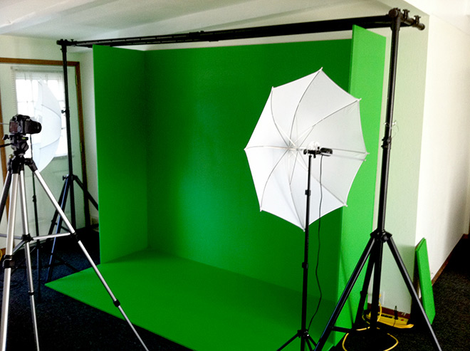 Setting up a green screen