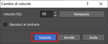 Diminuisci la velocità delle GIF