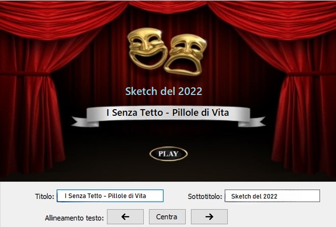 Immagine che mostra come modificare i campi di testo del modello di menu del DVD