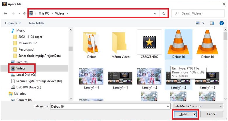 come aggiungere file per trasferire video su PC