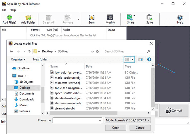 3DPファイルを3DSに変換する方法。WindowsとMac用の使いやすい3Dファイル変換ソフト。