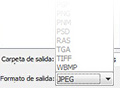 Convertir JPG PDF BPM RAW PNG GIF TIF NEF CR2 JPEG