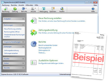 Express Invoice screenshot