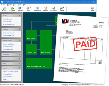 express invoice free