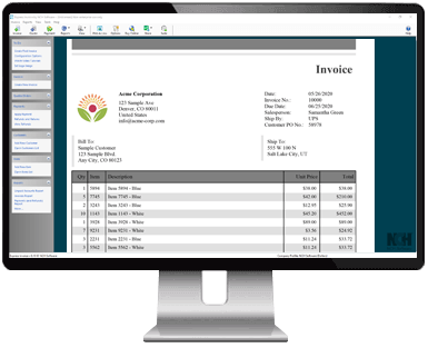 Express Invoice Skärmdump