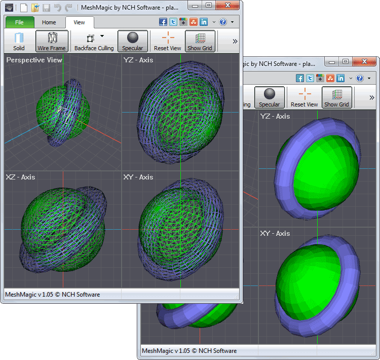 MeshMagic 3Dの表示オプション