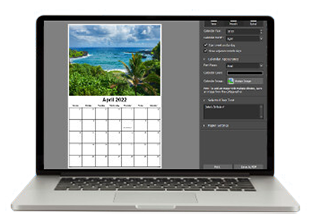 Custom calendar maker screenshot