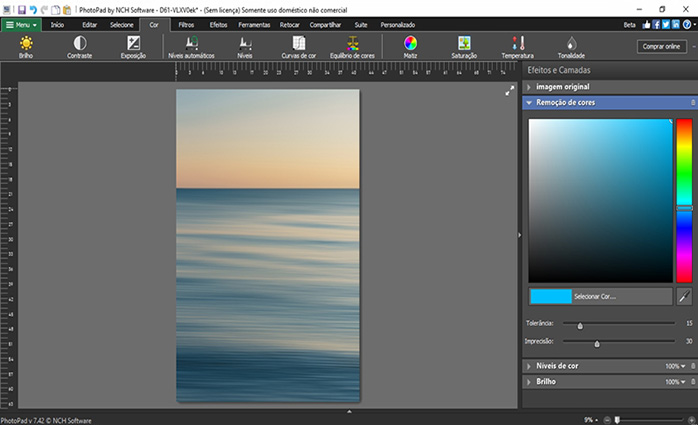 PhotoPad Photo Editing Software nova captura de tela de interface
