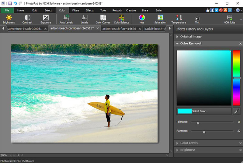 PhotoPad Photo Editor Free screenshot