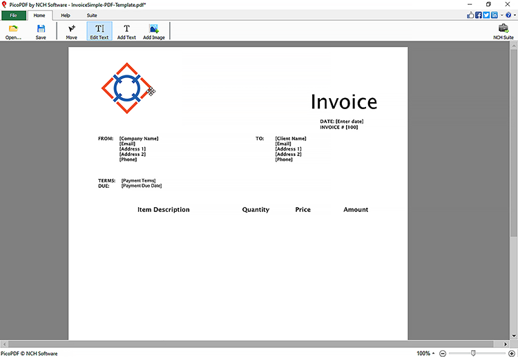 PicoPDF Free PDF Editing Software nueva interfaz de captura de pantalla