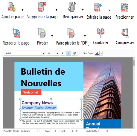 Gérer des pages PDF