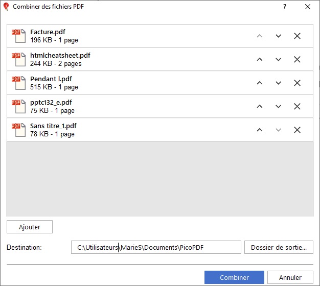 Captures d'écran de la nouvelle interface de PicoPDF éditeur de fichiers PDF