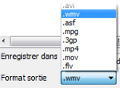 Convertisseur de formats de fichiers vidéo MPEG AVI MP4 MOV WMV