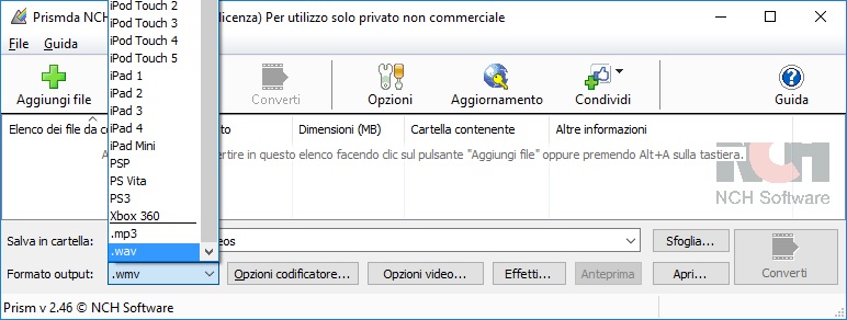 Prism Convertitore Video Gratuito 11.03 full