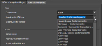 Prism Video File Converter instellingen screenshots