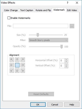 Prism Video File Converter voeg watermerken toe aan video's screenshot