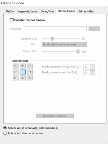 Prism Video File Converter adicionar marcas d'água à captura de tela de vídeos