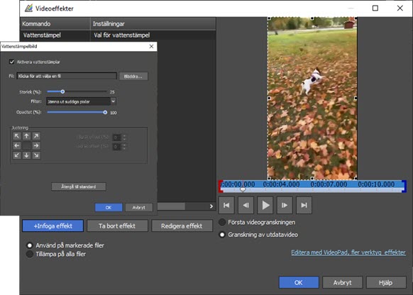 Prism Videokonverterare lägg till vattenstämplar till skärmdump av videor