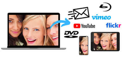 Guarda DVD di slideshow sulla tua TV o condividili online