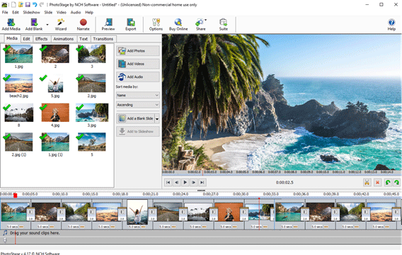 PhotoStage Photo Slideshow Software Free screenshot