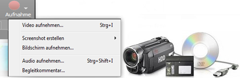 VideoPad unterstützt fast jede Art an Video-Eingabegerät, einschließlich DV-basierte oder HDV-Camcorder