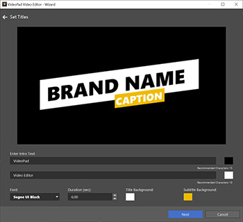 Customize your intro sequence