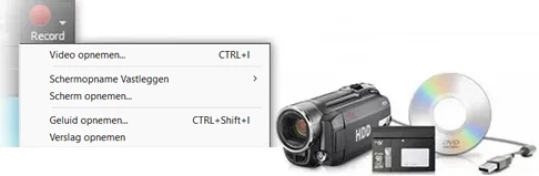 VideoPad ondersteunt zowat elk type video-invoerapparaat, inclusief DV-gebaseerde of HDV-camcorders