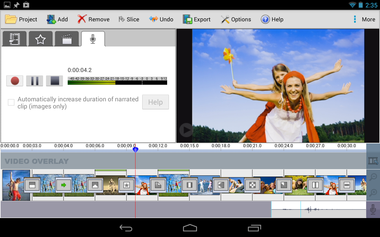 VideoPad Video Editing Software Screenshots