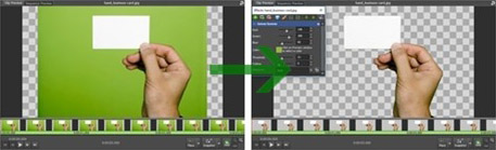 Screenshot del software chroma key e schermo verde VideoPad