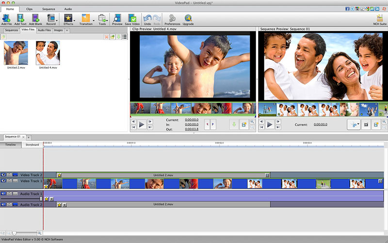 VideoPad Gratis Video Editor voor Mac 15.00 full