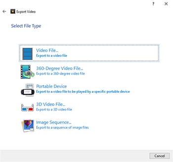 Exportera till vilken videofiltyp som helst