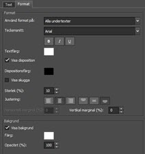 Alternativ för textformat