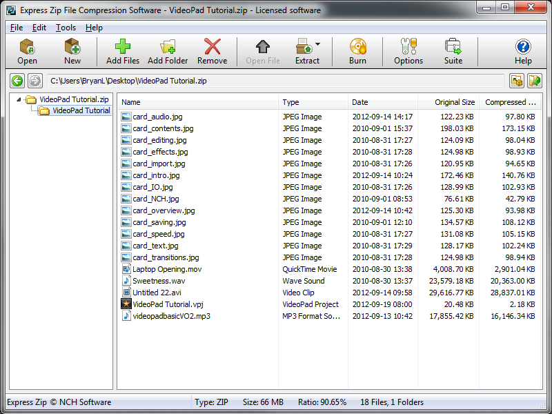 Express Zip File Compression Software 8.10