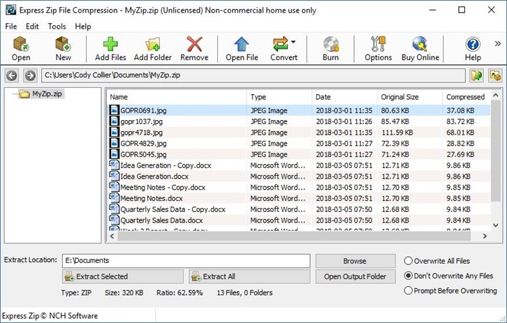 Windows 8 Express Zip Compression Software Free full